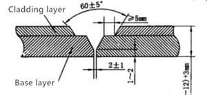 Welding of stainless steel - carbon steel composite plates