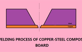 Copper - steel composite plate welding process